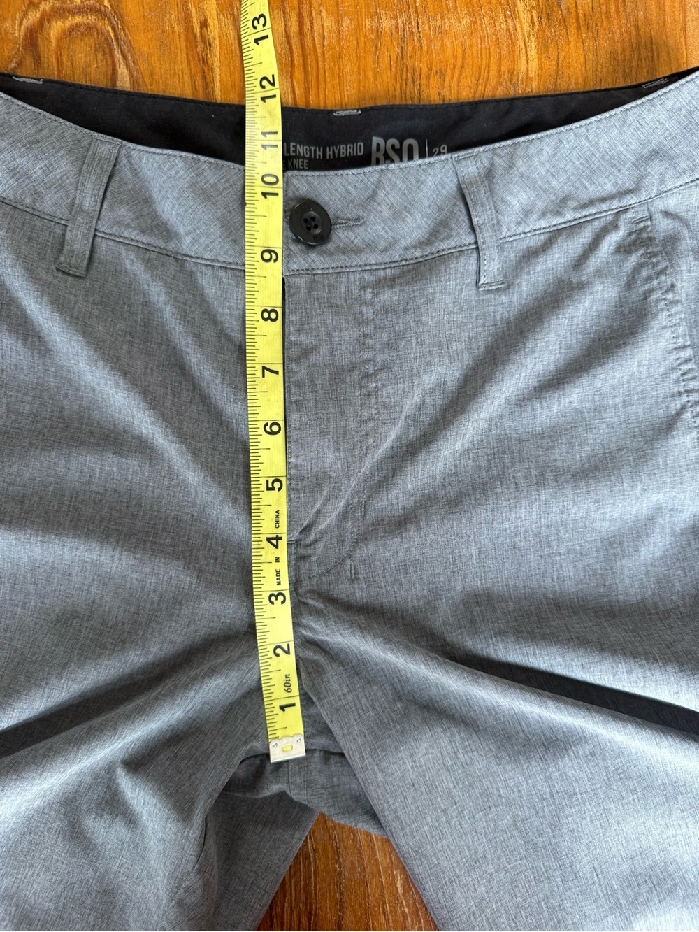 RSQ Men or Boy’s Gray Mid-Length Hybrid Submersible Shorts, 4 Way Stretch, 29 - Picture 5 of 7